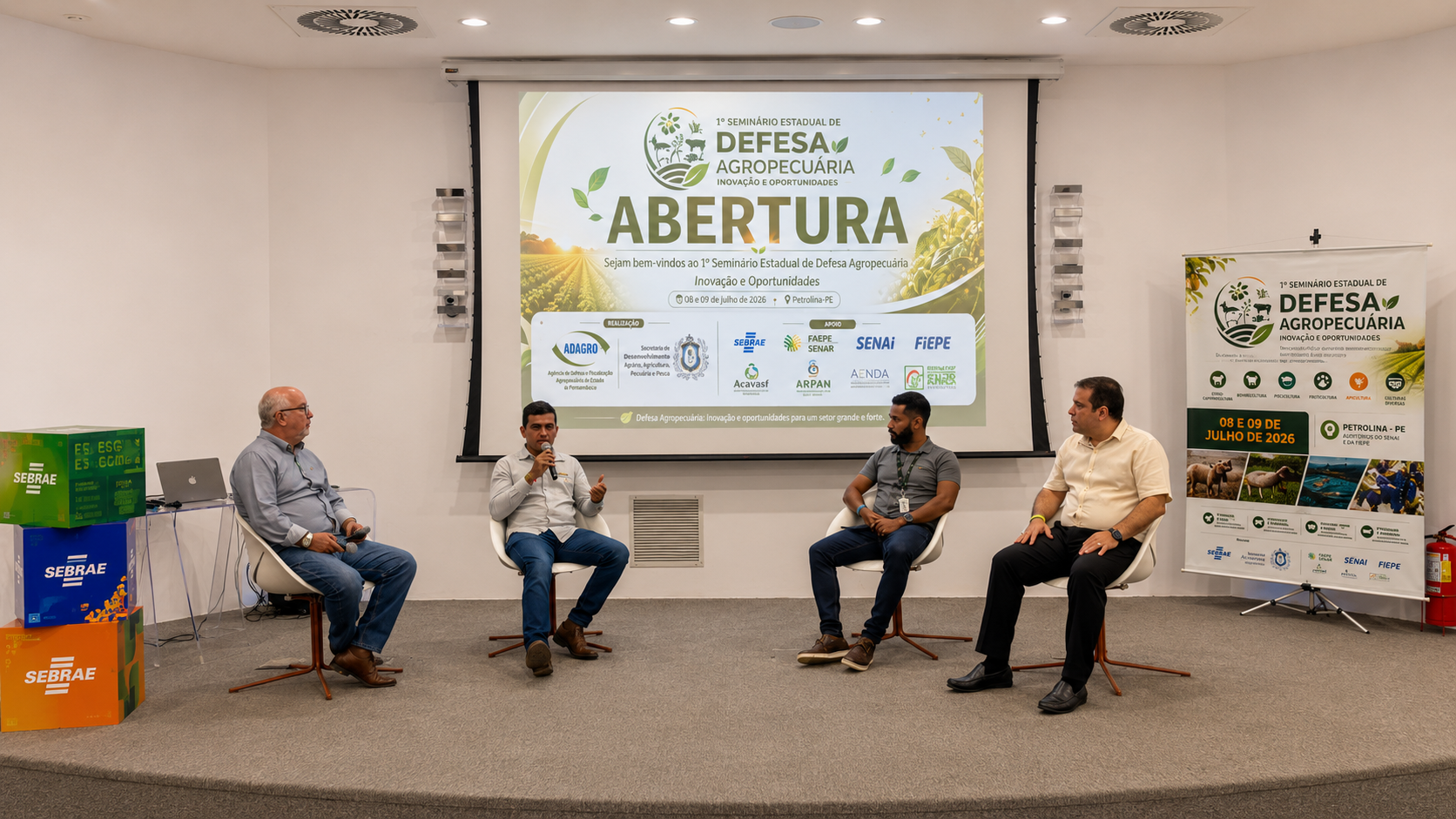 Painel Contrata Mais Brasil com especialistas discutindo políticas públicas para o agronegócio